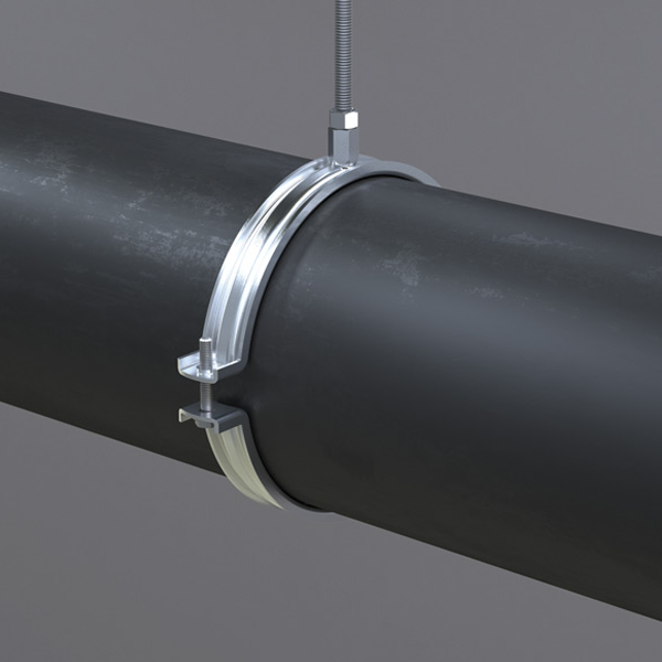 Collier support non isolé acier inox - Erico - Tige M8/M10 - Tuyaux Ø 15-19 mm - Boîte de 100