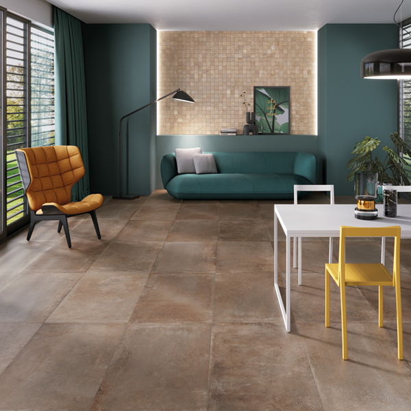 Plinthe de carrelage intérieur en grès cérame émaillé rectifié effet pierre Dolmen - 71,0 CM x 7,5 CM - Beige