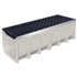 Caniveau en béton polymère MEADRAIN SVS 3000 avec feuillures acier galvanisé et grille fonte D400 - Largeur 300,0 mm - Longueur 1 m