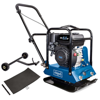 Plaque vibrante thermique HP1200S Scheppach - 6,5 CV - 60 kg - 15000N - tapis et châssis en PU