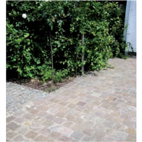 PAVE GRES ROUGE/BRUN 10X10X8