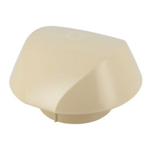 Chapeau de ventilation de toit simple Nicoll Atemax VVS10 - femelle Ø 100 MM - PVC Sable