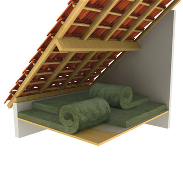 Rouleau laine de verre pour plafonds et combles perdus - MNU 40 Ursa - R=5,00 m².K/W - 4,00 M x 1,20 M - ép.200 MM