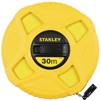 Décamètre mesure longue - Stanley - ruban 30 mètres en fibre de verre classe 3