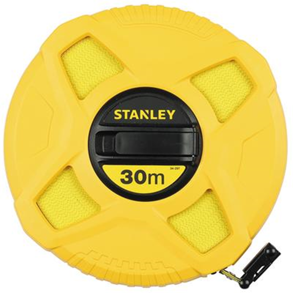 Décamètre mesure longue - Stanley - ruban 30 mètres en fibre de verre classe 3