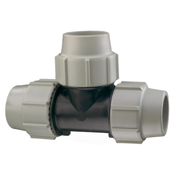 Té égal 90° série 7 à compression - ⌀ 90 mm