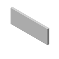 Entretoise centrale 40 x 15 mm Alu laquée pour occultation totale entre lames Open 100 et Wide 200 - Lot de 50 pièces