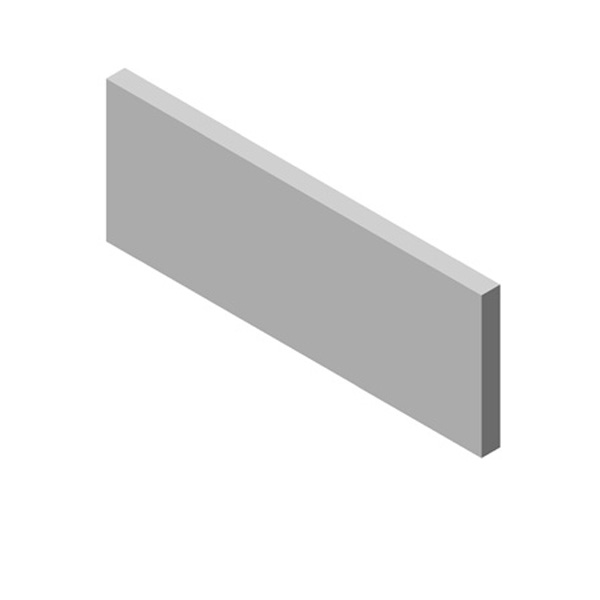 Entretoise centrale 40 x 15 mm Alu laquée pour occultation totale entre lames Open 100 et Wide 200 - Lot de 50 pièces