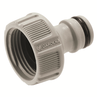 Raccord nez de robinet multi-filetage Fitt - 20 x 27 mm 15 x 21 mm - Plastique noir