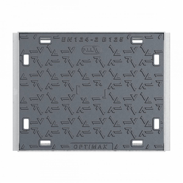 CADRE + TAMPON L1T B125 AVEC LOGO TELECOM