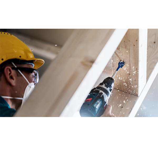 Coffret de 6 mèches à bois plates Expert SelfCut Speed - 6 pans 1/4 " - 16 à 32 mm avec rallonge