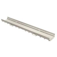 Corps de caniveau MEARIN PLUS FLAT 100 avec manchon d'évacuation intégré D110 1M