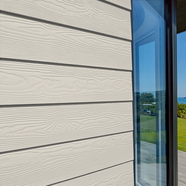 Bardage fibre ciment Cedral Lap finition relief - 190 mm x 10,00 mm - L. 3,60 m - Blanc craie C07