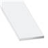 Profilé plat aluminium laqué blanc - largeur 20 mm - épaisseur 2 mm - longueur 2.5 m