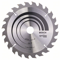 Lame scie circulaire Bosch Optiline Wood tout bois ⌀ 235 mm alésage 30 mm 24 dents