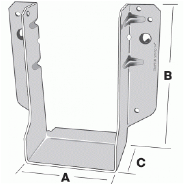 Sabot à ailes extérieures spécial MOB 45 x 167.5 x 1.5 mm