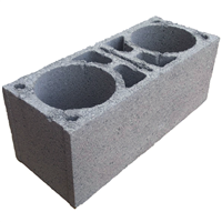 Bloc poteau double en béton pour chaînage vertical - NF - 500 MM x 200 MM x 250 MM