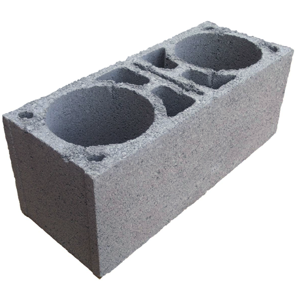Bloc poteau double en béton pour chaînage vertical - NF - 500 MM x 200 MM x 250 MM