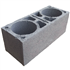Bloc poteau double en béton pour chaînage vertical - NF - 500 MM x 200 MM x 250 MM