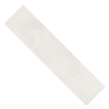 Plinthe en grès émaillé effet pierre Edilis Salvador - 45,0 CM x 8,0 CM - ép. 8,5 MM - Blanc