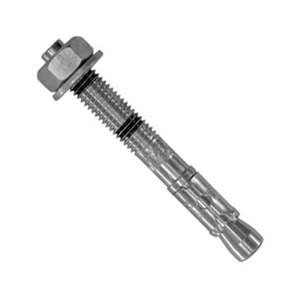 Goujon d'ancrage fileté - Edia - Acier galvanisé - Diamètre 8 mm - Longueur 75 mm - Lot de 4