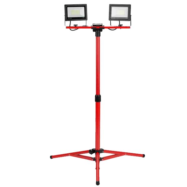 Projecteur télescopique à 2 têtes LED 50W câble de 3m H07RNF 3G1