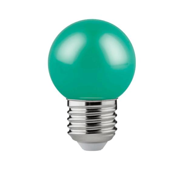 Ampoule LED sphère verte Sylvania Deco pour guirlande - 1 W 28 lumens culot E27
