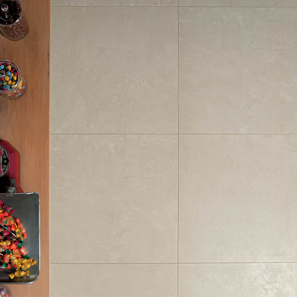 Plinthe de carrelage intérieur en grès cérame Zen effet béton - 60,0 CM x 7,2 CM - Lin