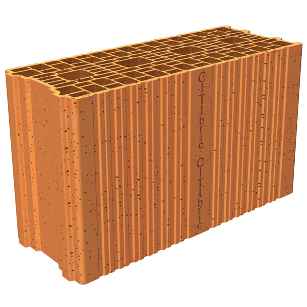 Brique rectifiée isolante Porotherm Citibric pour ITI - RC 90 - R = 1,20 m².K/W - 500,0 MM x 200 MM x 299,0 MM