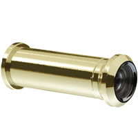 Judas optique Abus TSP1216 avec cache pour porte d'épaisseur 32 à 59 mm - Ø 12 mm - vue à 160° - doré