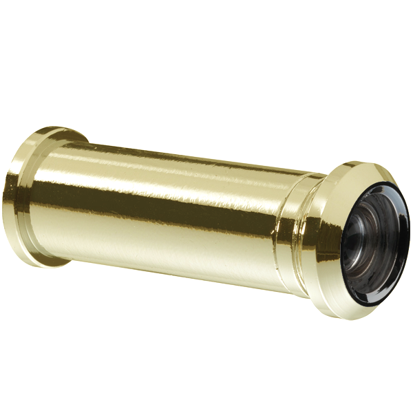 Judas optique Abus TSP1216 avec cache pour porte d'épaisseur 32 à 59 mm - Ø 12 mm - vue à 160° - doré