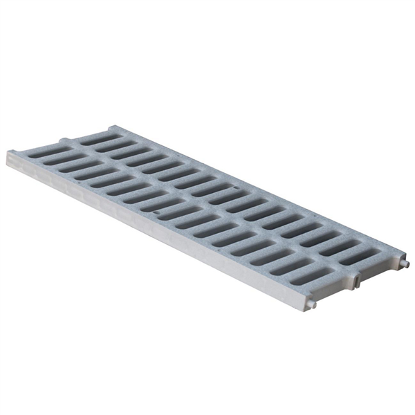 GRILLE CANIVEAU LEGERE 200X500 GRIS