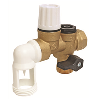 Groupe de Sécurité NF 3/4" à garde d'air coudé - Siège laiton pour eau neutre
