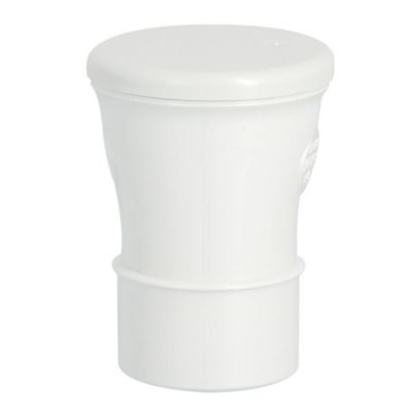 Clapet aérateur et équilibreur de pression Nicoll - Diamètre 40/32 - Mâle/Femelle - Blanc