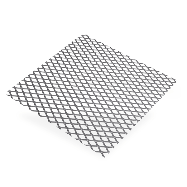 Grille métal déployé acier brut - mailles 6 x 3.3 mm - 500 x 250 mm - épaisseur 0.8 mm
