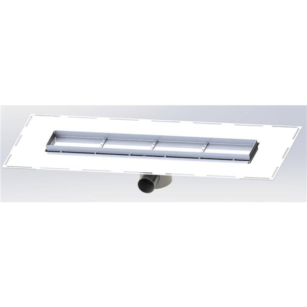 CANIVEAU DOUCHE PLAT SIPHON INOX L 600 A GARNIR RGI600G