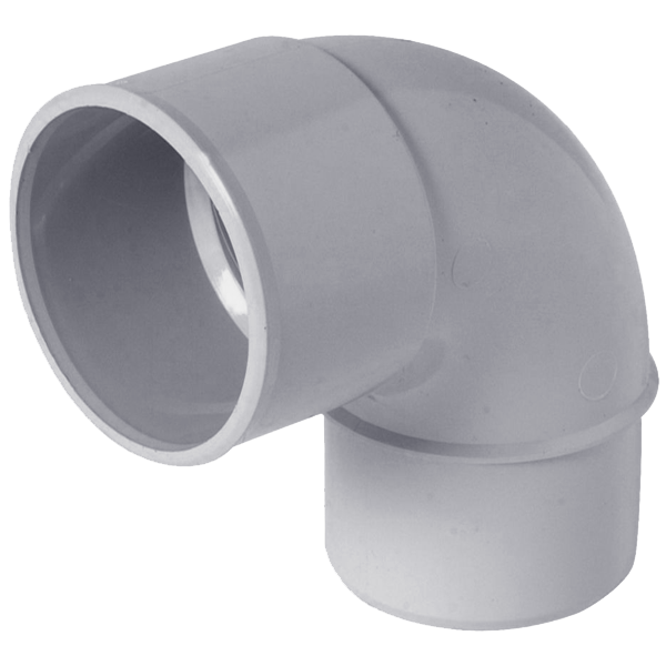 Coude mâle-femelle à 87°30 Nicoll CJ8T pour tube de descente de gouttière de 50 mm - Techtan Gris