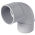 Coude mâle-femelle à 87°30 Nicoll CJ8T pour tube de descente de gouttière de 50 mm - Techtan Gris