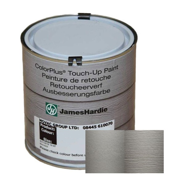 Peinture de retouche ColourPlus pour traitement chant bardage James Hardie - pot de 500 ml - Gris ardoise