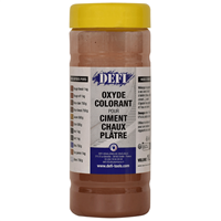 Colorant en poudre pour ciment, chaux et plâtre - Rouge foncé - Flacon de 1 L
