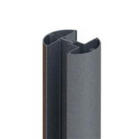 Poteau pour lame de clôture à sceller - Archipel - Alu gris anthracite mat sablé RAL7016 - Hauteur 2,50 m