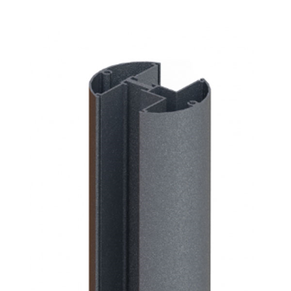 Poteau pour lame de clôture à sceller - Archipel - Alu gris anthracite mat sablé RAL7016 - Hauteur 2,50 m