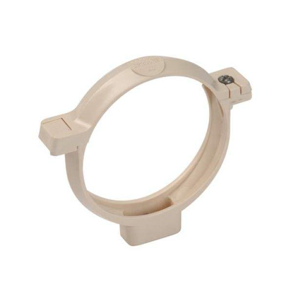 Collier bride pour tube descente eaux pluviales Nicoll Ø 100 mm - Sable - Polypropylène