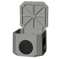 Couvercle de regard d'eaux pluviales CV60A en béton armé pour boîte Sebico - dimensions intérieures 60x60 CM