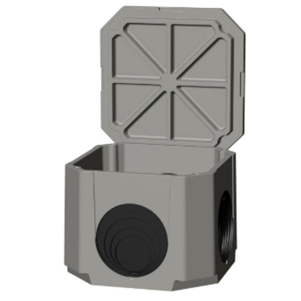 Couvercle de regard d'eaux pluviales CV60A en béton armé pour boîte Sebico - dimensions intérieures 60x60 CM