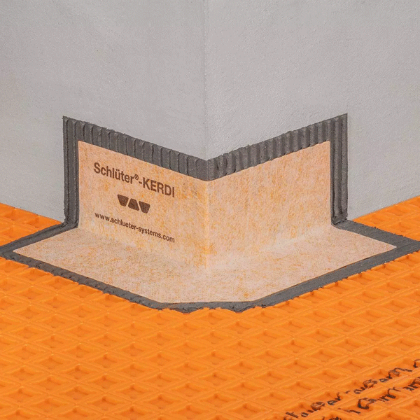 Angle préformé étanche pour angle sortant 90° de douche - Schlüter KERDI-KERECK-F - 2 pièces