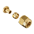 Raccord femelle à écrou tournant tube PER à compression - Diamètre 12 mm - F 15 x 21 - Laiton