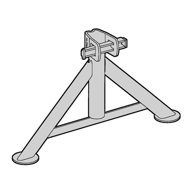 Pied fixe pour échafaudage Vito 49 Altrad - hauteur 300 mm
