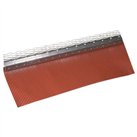 Solin bavette en plomb avec grillage