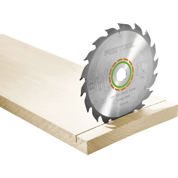 Lame de scie Festool standard 160 x 1,8 x 20 W18 pour scie circulaire HKC 55 et HK 55